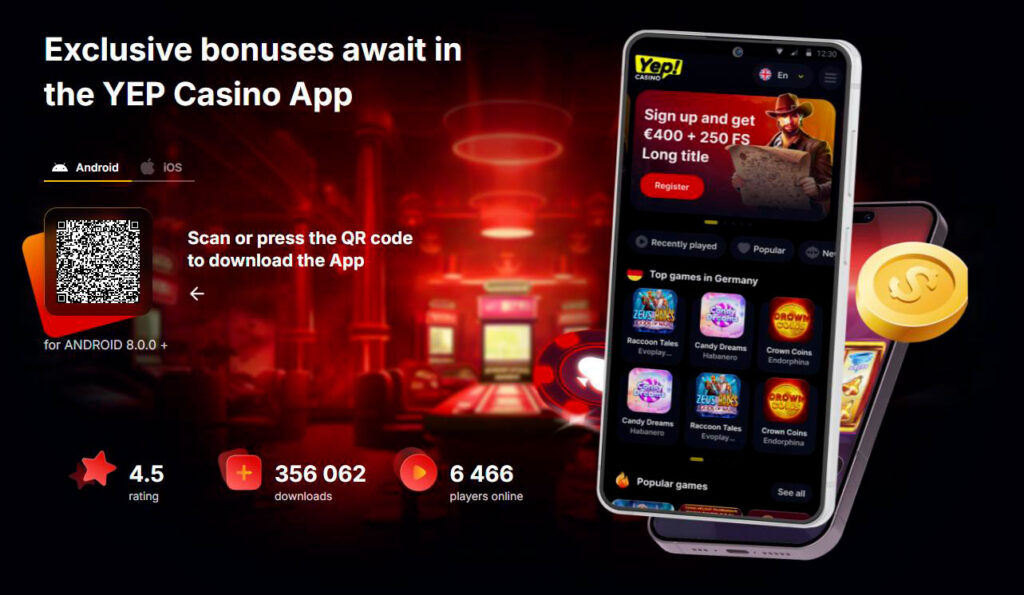android app install yepcasino