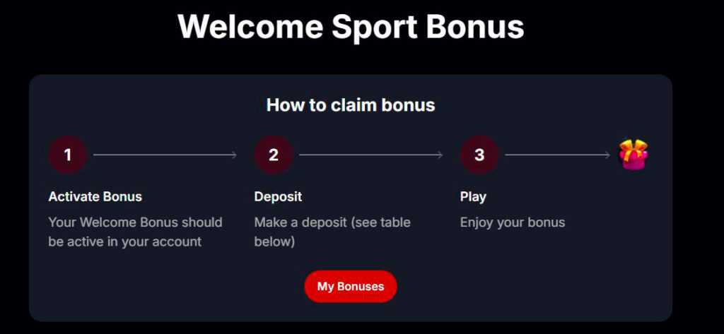 welcome sport bonus yepcasino